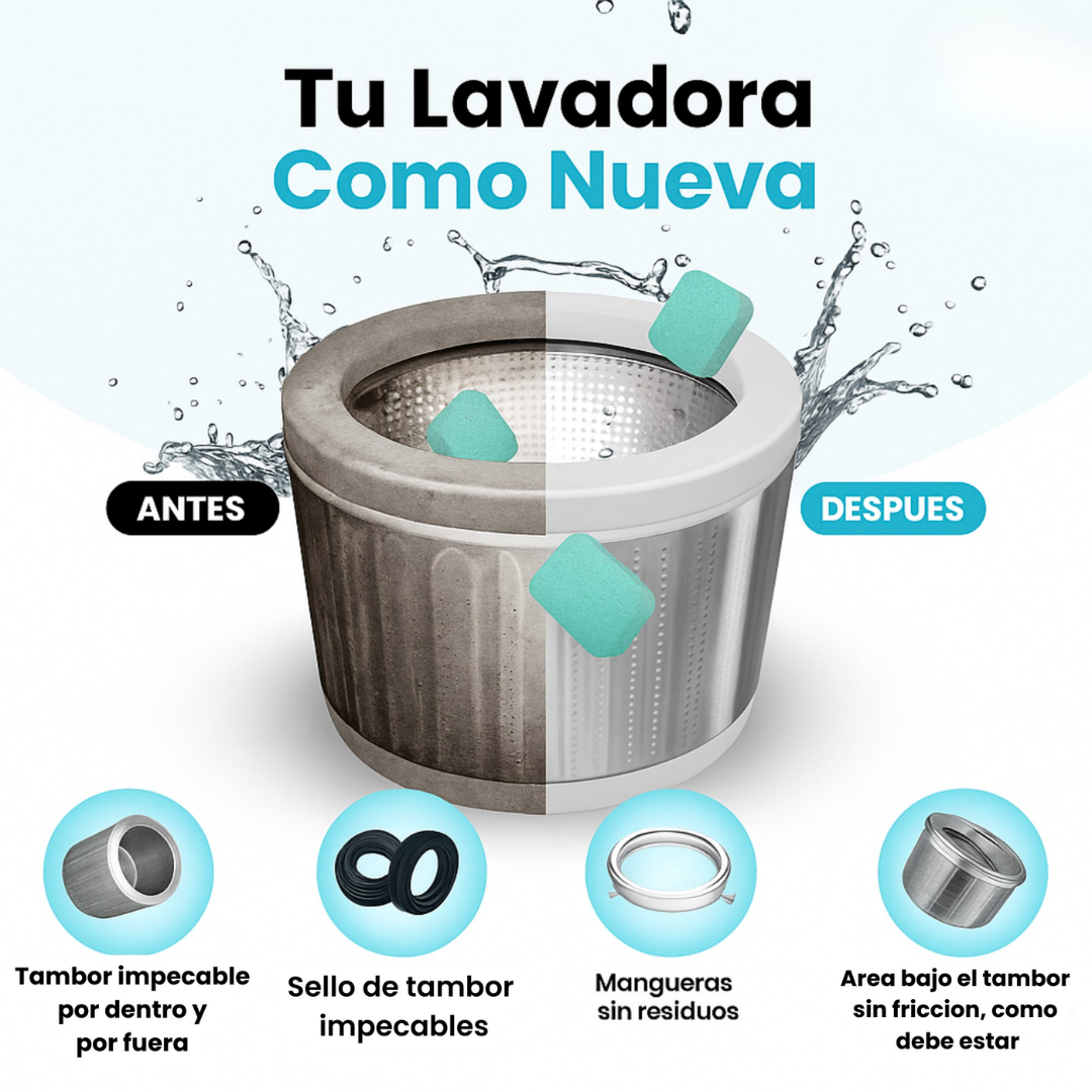 PASTILLAS OFICIALES Y ORIGINALES PARA LAVARROPAS - REMUEVE PELOS DE MASCOTAS -AUTO CLEAN PRO ®