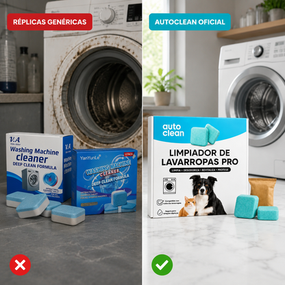 PASTILLAS OFICIALES Y ORIGINALES PARA LAVARROPAS - REMUEVE PELOS DE MASCOTAS -AUTO CLEAN PRO ®